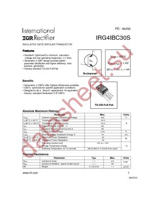 IRG4IBC30S datasheet  